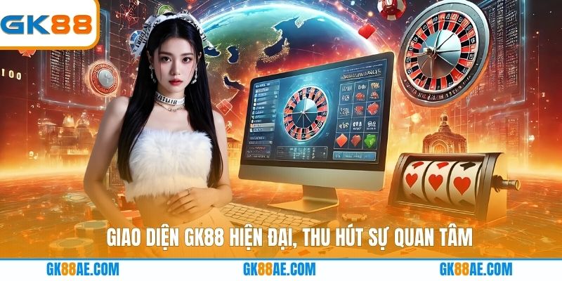 Giao diện GK88 hiện đại, thu hút sự quan tâm